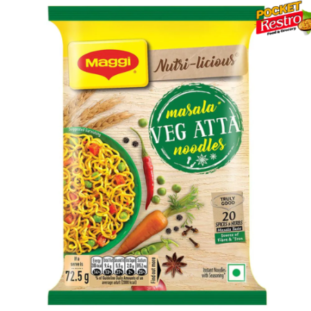 Maggi Nutri-licious Masala Veg Atta Noodles 72.5g