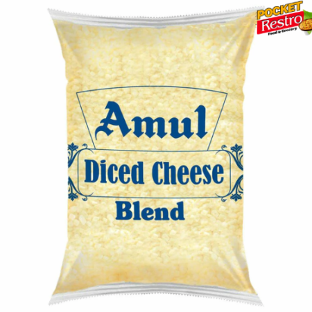 Amul Blend Diced Cheese 1kg (Pouch)