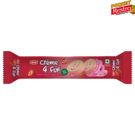 Dukes Crème 4 Fun Strawberry Sandwich Biscuits 145g