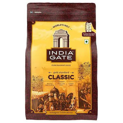 India Gate Gold Standard Classic Pure Basmati Rice 1 kg