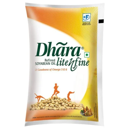 Dhara Lite N Fine Refined Soyabean Oil 750 g